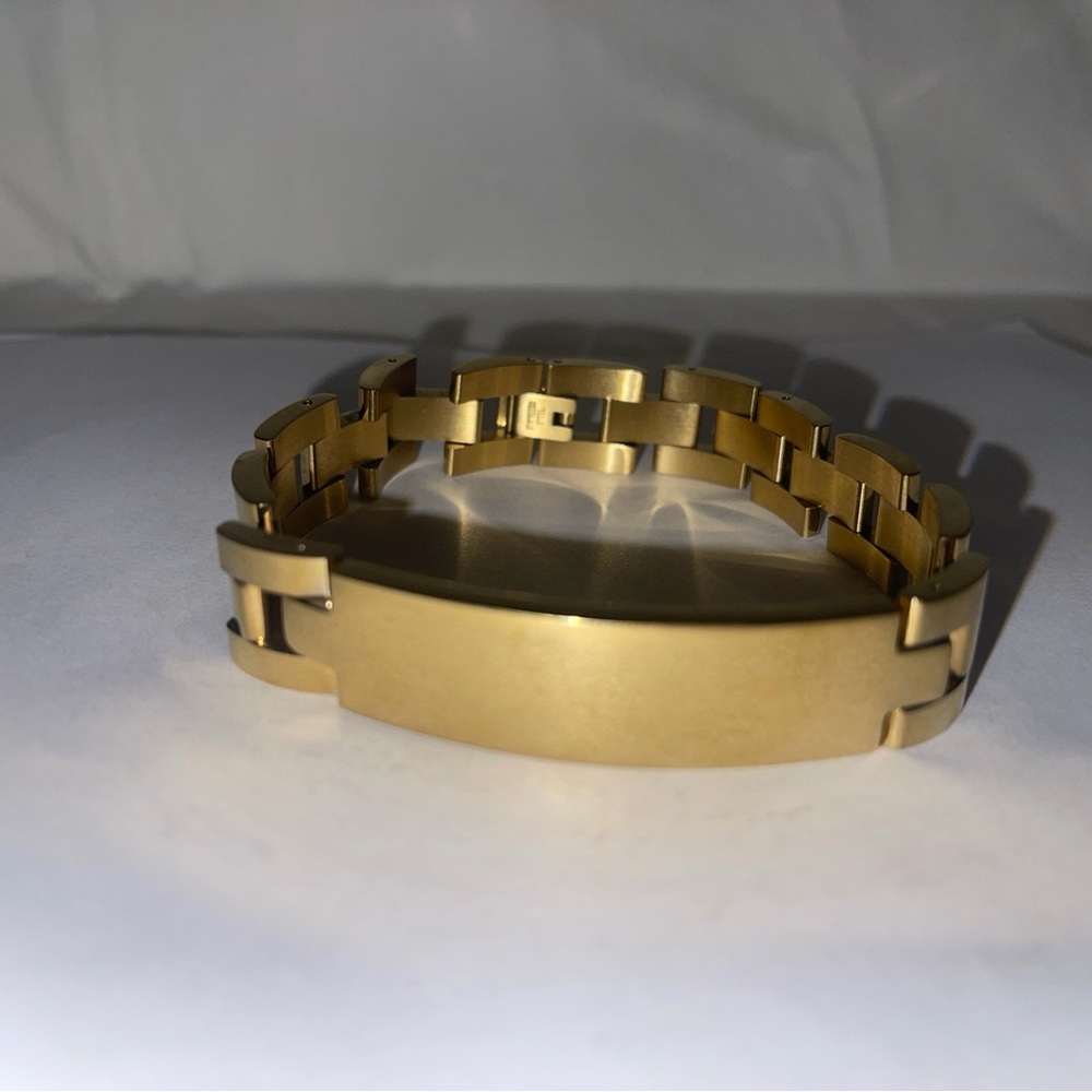 Things Remembered stainless steel Gold plated Men's Bracelet